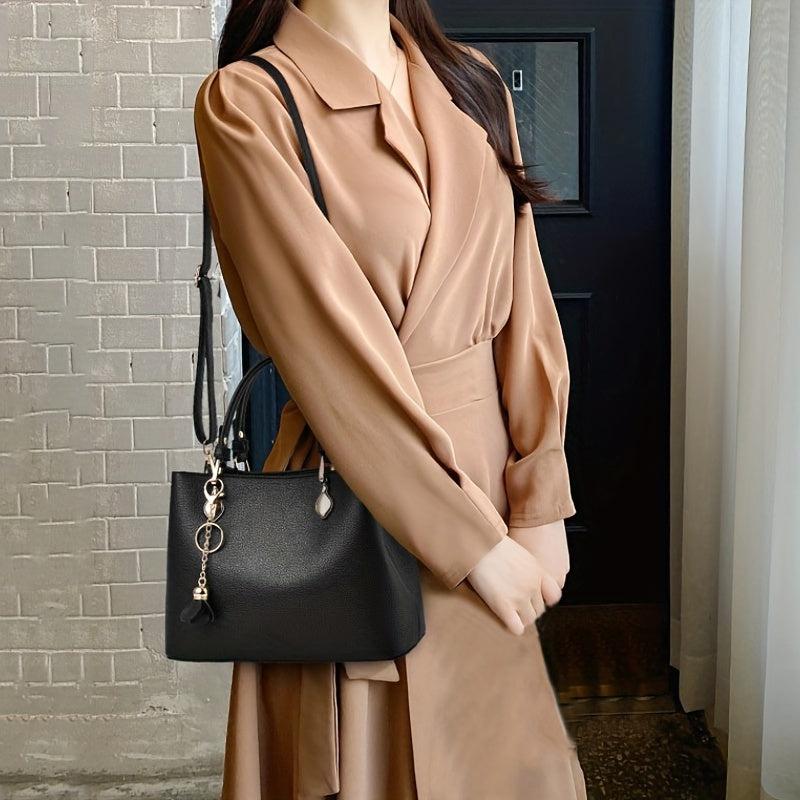 Classic Women's Shoulder Bag Satchel for Work