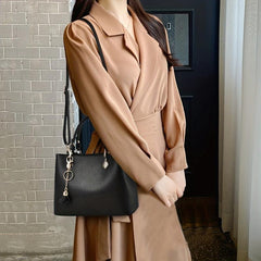 Classic Women's Shoulder Bag Satchel for Work