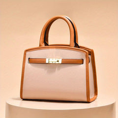 PU Crossbody Bag Double Handle Satchel
