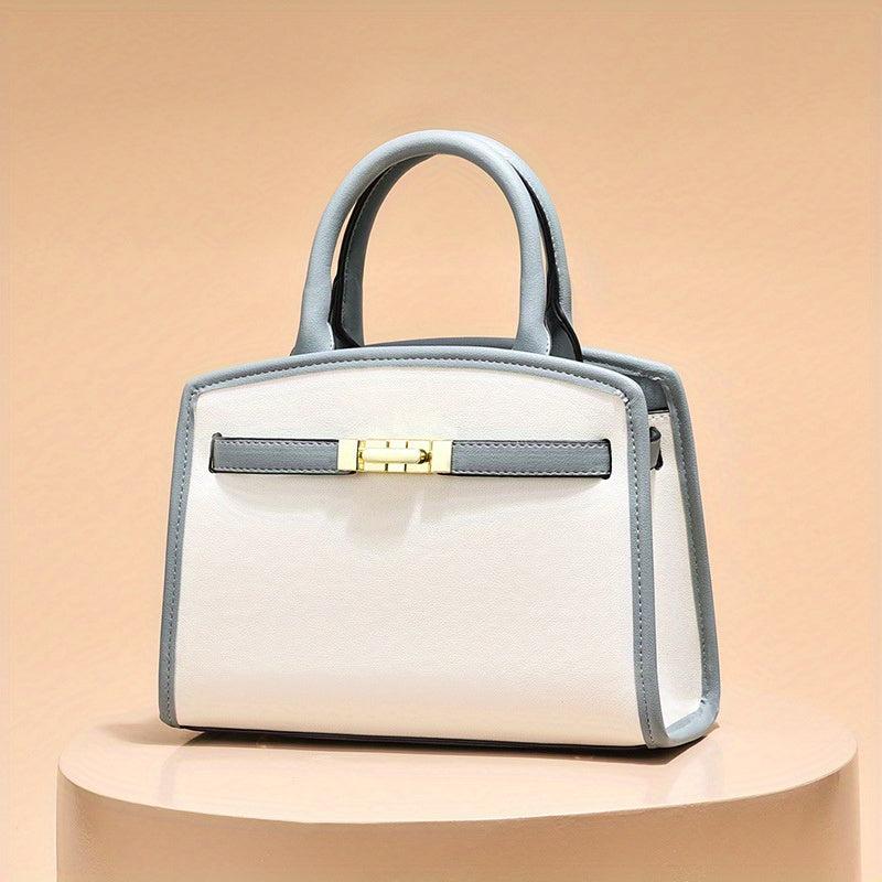 PU Crossbody Bag Double Handle Satchel