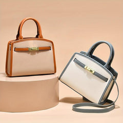 PU Crossbody Bag Double Handle Satchel