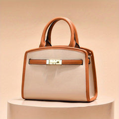 PU Crossbody Bag Double Handle Satchel