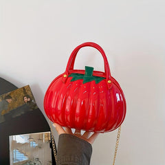 Pumpkin Shaped Satchel Novelty Crossbody Bag