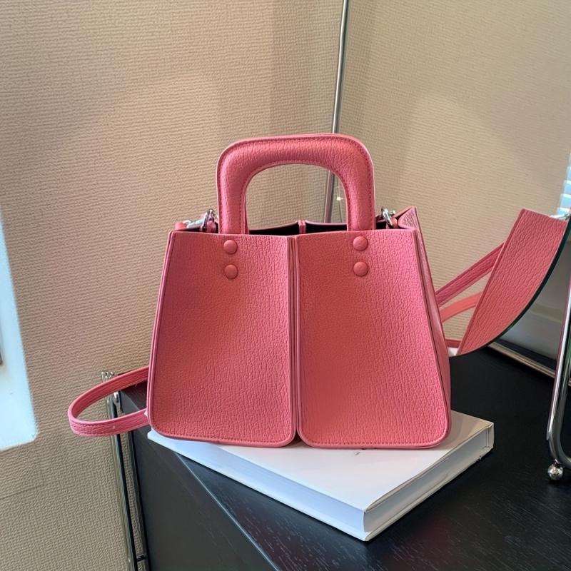 Classic Crossbody Bag PU Leather Textured Bag Purse Versatile Shoulder Bag