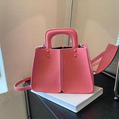Classic Crossbody Bag PU Leather Textured Bag Purse Versatile Shoulder Bag