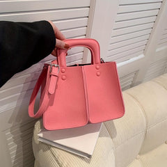 Classic Crossbody Bag PU Leather Textured Bag Purse Versatile Shoulder Bag