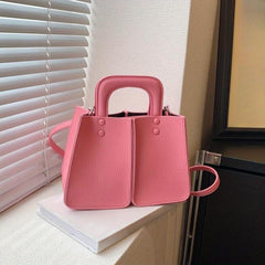 Classic Crossbody Bag PU Leather Textured Bag Purse Versatile Shoulder Bag