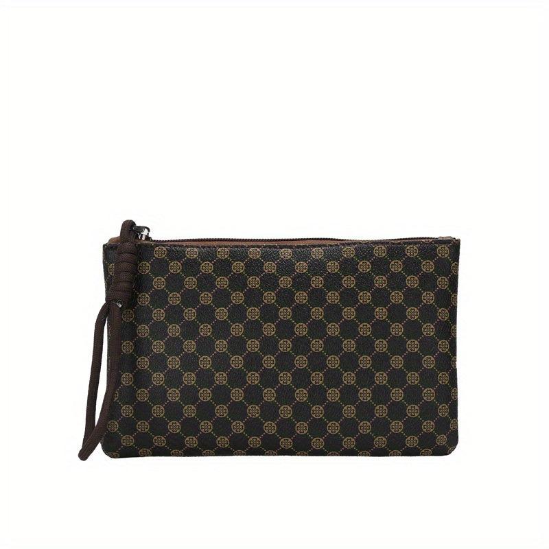 Polka Dot Print Clutch Bag Evening Wristlet Purse