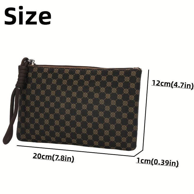Polka Dot Print Clutch Bag Evening Wristlet Purse