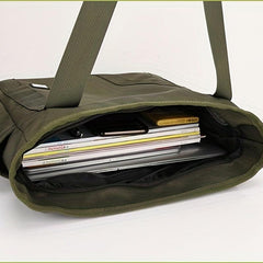 Large Capacity Canvas Tote Bag Vintage Retro Shoulder Bag Casual Handbag