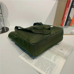 Large Capacity Canvas Tote Bag Vintage Retro Shoulder Bag Casual Handbag