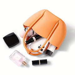 Petal Handbag PU Leather Tote Bag Set Crossbody Bag With Inner Pouch