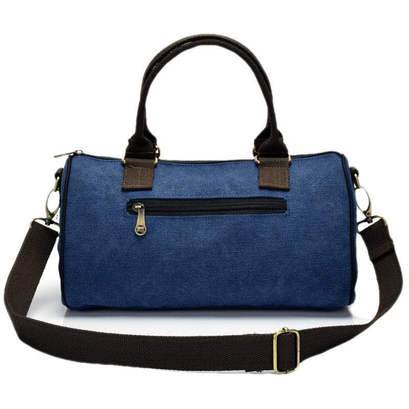 Canvas Embroidered Handbag Large Capacity Shoulder Bag Travel Bag