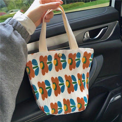 Lovely Canvas Handbag Lightweight Lunch Bag Summer Beach Bag
