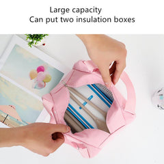 Cartoon Animal Pattern Zipper Storage Bag Lightweight Lunch Bag