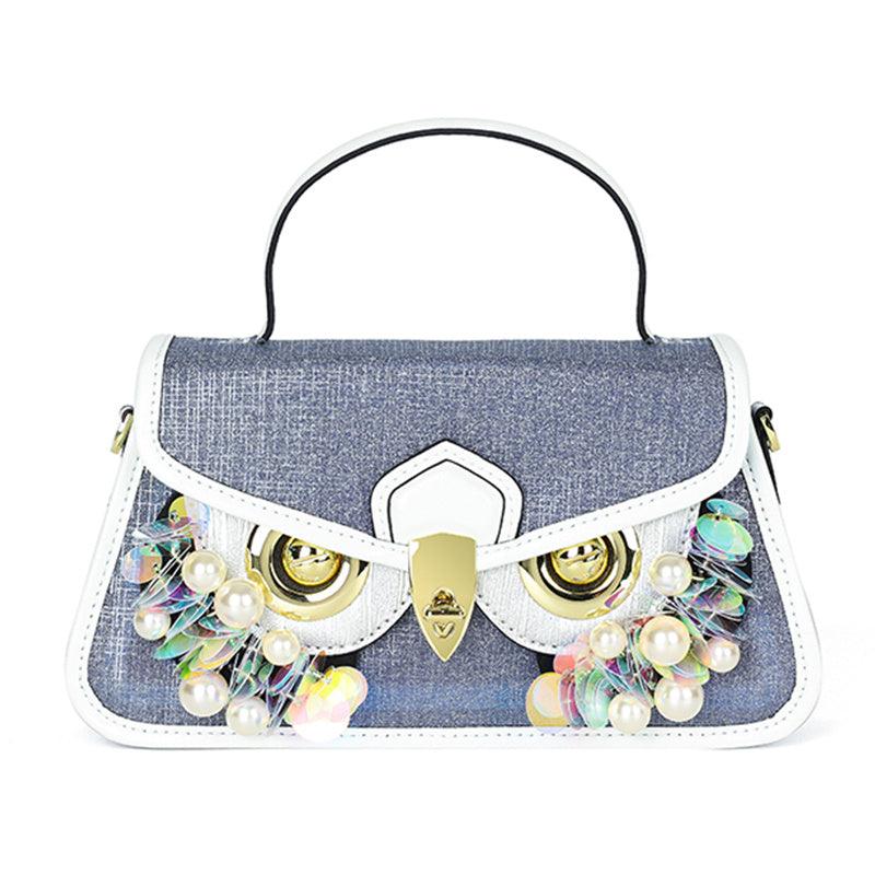Rhinestone Owl Evening Bag Dinner Clutch Purse Formal Banquet Handbag