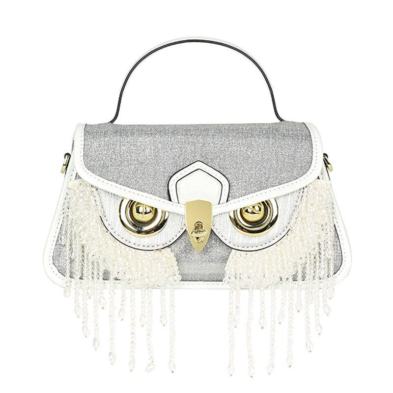 Rhinestone Owl Evening Bag Dinner Clutch Purse Formal Banquet Handbag