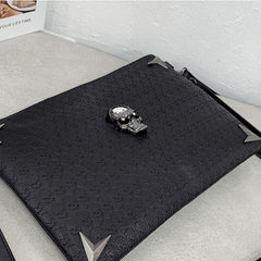 Gothic Skull Pattern Crossbody Bag Large Capacity Shoulder Bag