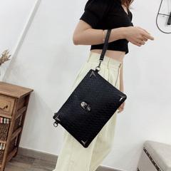Gothic Skull Pattern Crossbody Bag Large Capacity Shoulder Bag
