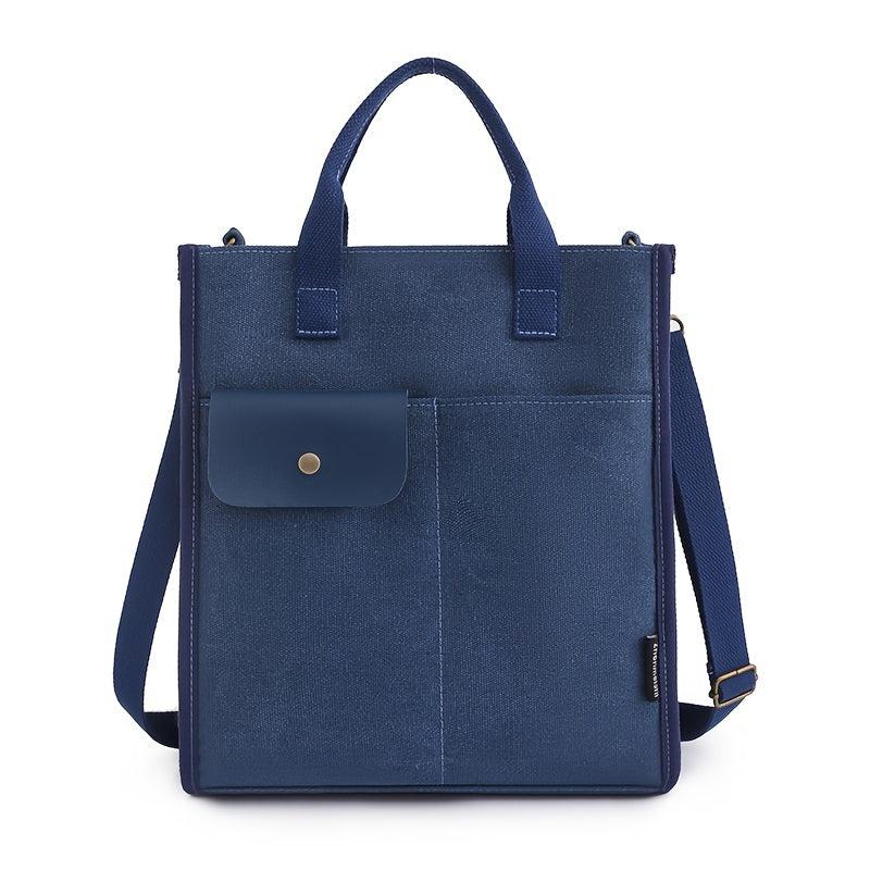 Large Canvas Tote Bag for School & Work