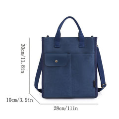 Large Canvas Tote Bag for School & Work