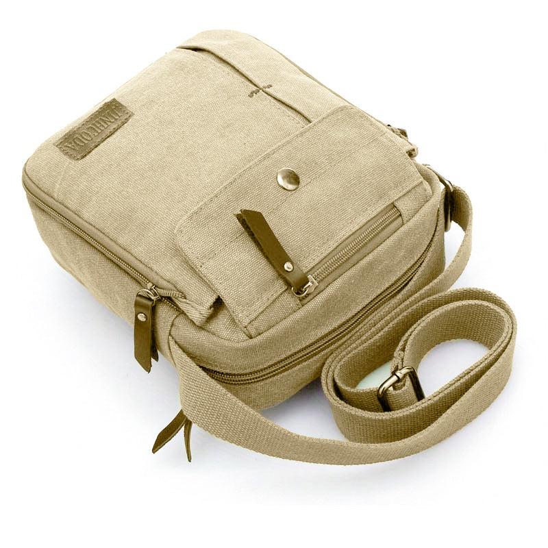 Vintage Square Bag Zipper All Match Travel Storage Bag
