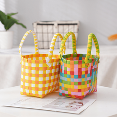Mini Candy Plaid Handbag Lightweight Satchel Bag