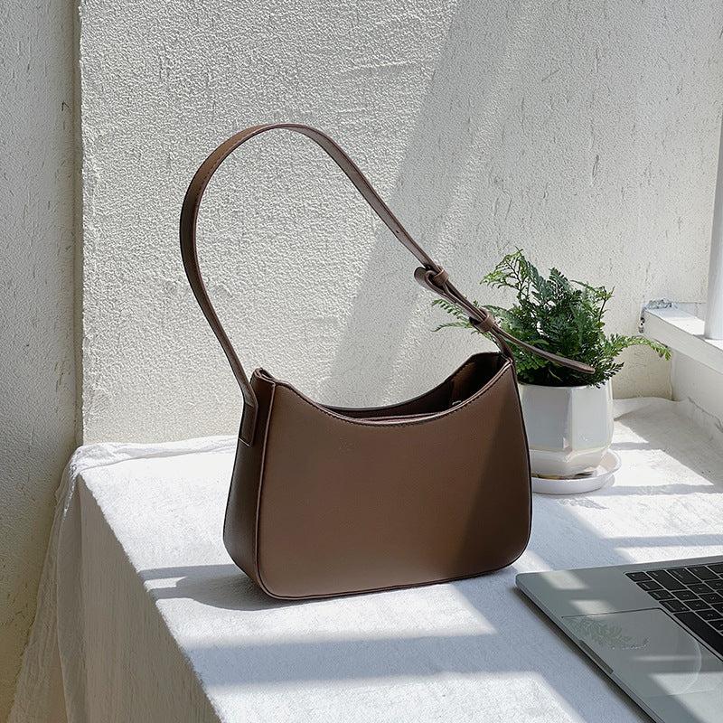 Minimalist Solid Underarm Bag Niche Satchel Bag