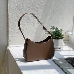 Minimalist Solid Underarm Bag Niche Satchel Bag