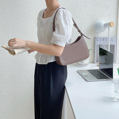 Minimalist Solid Underarm Bag Niche Satchel Bag