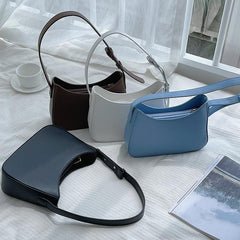 Minimalist Solid Underarm Bag Niche Satchel Bag