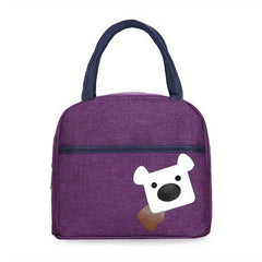 Bear Pattern Lunch Box Bag Nylon Mommy Bag Portable Handbag