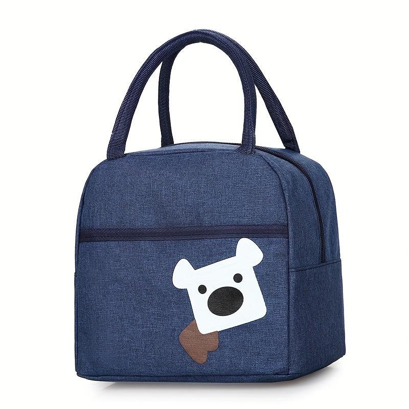 Bear Pattern Lunch Box Bag Nylon Mommy Bag Portable Handbag