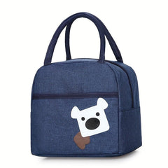 Bear Pattern Lunch Box Bag Nylon Mommy Bag Portable Handbag