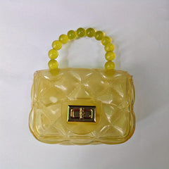 Argyle Embossed Shoulder Bag Chain Crossbody Coin Purse