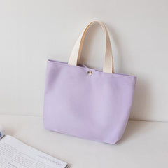 Portable Canvas Lunch Bag with Top Handle for Work & School