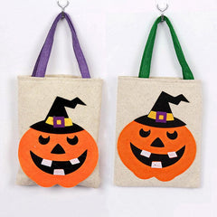 Portable Tote Bag Halloween Candy Mini Pumpkin Gift Bag