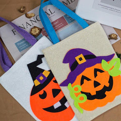 Portable Tote Bag Halloween Candy Mini Pumpkin Gift Bag