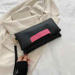 Crocodile Zipper Wristlet Clutch Bag Faux Leather Purse