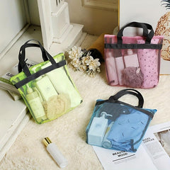 Mesh Portable Handbag Large Capacity Beach Bag