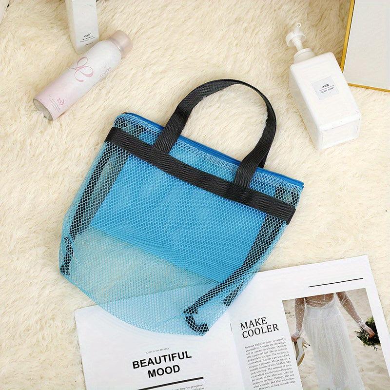 Mesh Portable Handbag Large Capacity Beach Bag