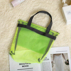 Mesh Portable Handbag Large Capacity Beach Bag