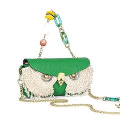 Rhinestone Owl Evening Bag Dinner Clutch Purse For Wedding Party Prom