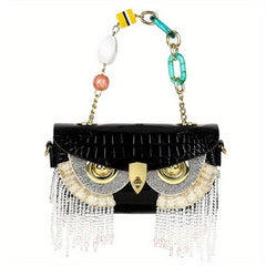 Rhinestone Owl Evening Bag Dinner Clutch Purse For Wedding Party Prom