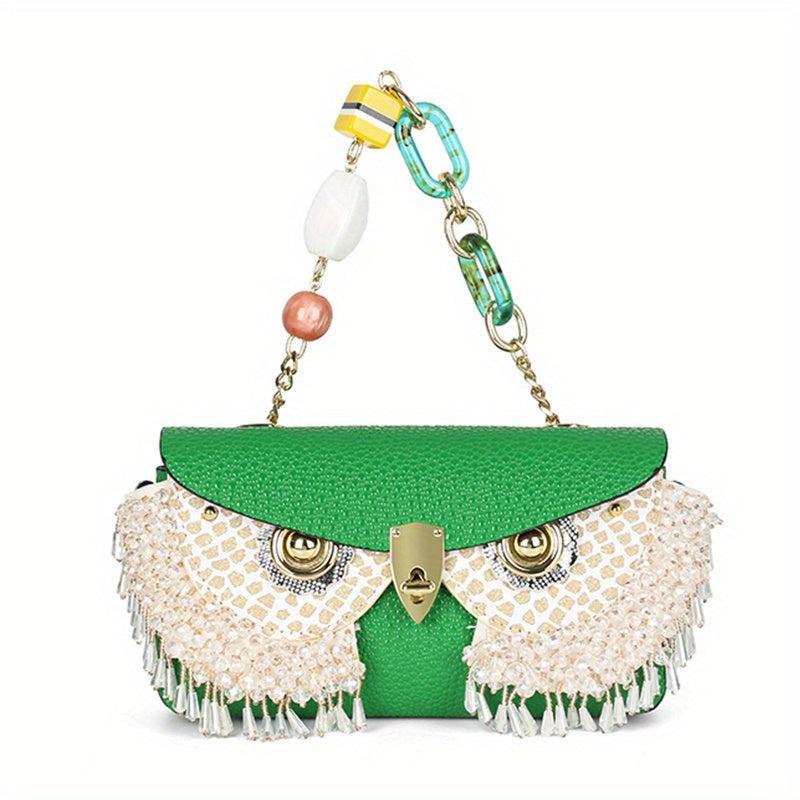 Rhinestone Owl Evening Bag Dinner Clutch Purse For Wedding Party Prom