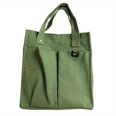 Canvas Handbag Foldable Double Handle Casual Bag