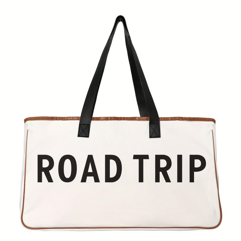 Large Capacity Letter Print Tote Bag Lightweight Versatile Storage Beach Bag