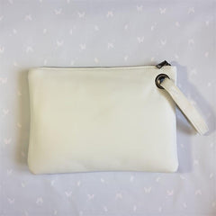 Square Clutch Bag Large Capacity Zipper Purse With Wristlet