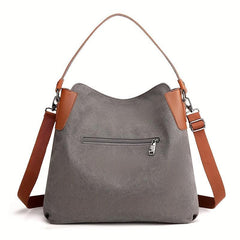Retro Large Capacity Crossbody Bag Canvas Lightweight Messenger Hobo Bag