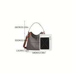 Retro Large Capacity Crossbody Bag Canvas Lightweight Messenger Hobo Bag
